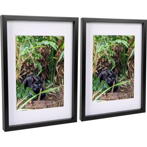 Nicola Spring 2x Black A3 Acrylic 3d Box Photo Frame - White A4 Mount Nicola Spring 2x Black A3 Acrylic 3d Box Photo Frame - White A4 Mount