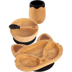 Tiny Dining Black Fox Baby Feeding Set - Baby Weaning Plate Bowl Spoon Tiny Dining Black Fox Baby Feeding Set - Baby Weaning Plate Bowl Spoon