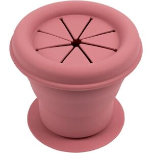 Tiny Dining Dusty Rose 330ml Baby Silicone Snack Pot - Baby Led Weaning Tiny Dining Dusty Rose 330ml Baby Silicone Snack Pot - Baby Led Weaning