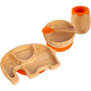 Tiny Dining Eden Elephant Baby Feeding Set Orange - Baby Feeding Set Tiny Dining Eden Elephant Baby Feeding Set Orange - Baby Feeding Set