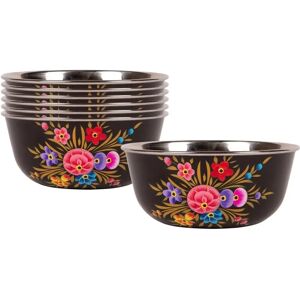 Billy Can 6x Carbon Pansy 16.5cm Stainless Steel Picnic Bowls - Picnic Bowls Billy Can 6x Carbon Pansy 16.5cm Stainless Steel Picnic Bowls - Picnic Bowls