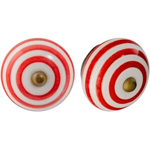 Nicola Spring Ceramic Kitchen Drawer Knobs - Light Red - Pack of 6 - Cabinet Hardware Nicola Spring Ceramic Kitchen Drawer Knobs - Light Red - Pack of 6 - Cabinet Hardware