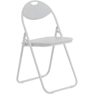 Harbour Housewares White Padded Folding Chair - Folding Chair Harbour Housewares White Padded Folding Chair - Folding Chair