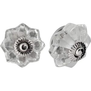 Nicola Spring - 12x Glass Cabinet Knobs Star - 4.5cm - Cabinet Knobs Nicola Spring - 12x Glass Cabinet Knobs Star - 4.5cm - Cabinet Knobs