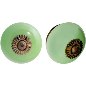 Nicola Spring Ceramic Cupboard Drawer Knobs - Green - Pack of 24 Nicola Spring Ceramic Cupboard Drawer Knobs - Green - Pack of 24