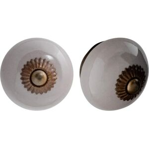 Nicola Spring Ceramic Cupboard Drawer Knobs - Grey - Pack Of 12 Nicola Spring Ceramic Cupboard Drawer Knobs - Grey - Pack Of 12