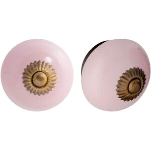 Nicola Spring Pink Ceramic Drawer Knobs - 24 Pack - Cabinet Handles Nicola Spring Pink Ceramic Drawer Knobs - 24 Pack - Cabinet Handles
