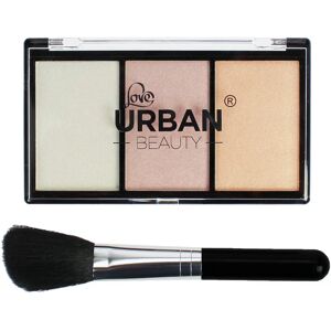 Love Urban Beauty Cheeky Looks Highlighter - Makeup Palette with Brush X 10 Love Urban Beauty Cheeky Looks Highlighter - Makeup Palette with Brush X 10