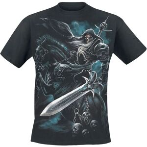 Spiral Direct Grim Rider - Svart Gothic T-Skjorte - Udead Stil Spiral Direct Grim Rider - Svart Gothic T-Skjorte - Udead Stil