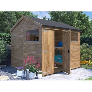 Dunster House Dunster House Wooden Garden Shed 2.4m x 2.4m Apex Roof Window - Garden Shed Dunster House Dunster House Wooden Garden Shed 2.4m x 2.4m Apex Roof Window - Garden Shed