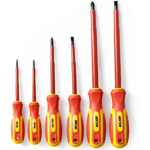 Dekton - 6pc Screwdriver - Anti-slip Insulated - Magnetic - Screwdriver set Dekton - 6pc Screwdriver - Anti-slip Insulated - Magnetic - Screwdriver set