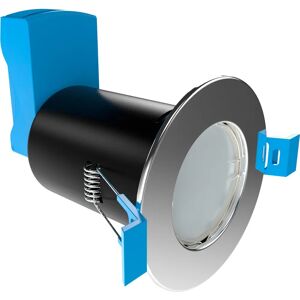 Simple Lighting 25 Fire Rated Downlights Chrome - Easy Install Simple Lighting 25 Fire Rated Downlights Chrome - Easy Install