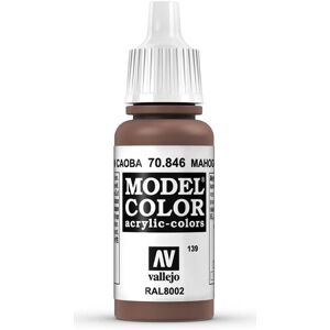 Vallejo Model Color Mahogany Brown - Paint, 17 ml, Matte Finish Vallejo Model Color Mahogany Brown - Paint, 17 ml, Matte Finish