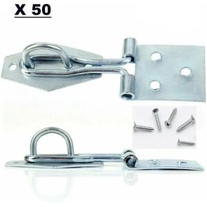 Unknown - 3in Hasp & Staple - Zinc plated - 3in - Hasp and staple latch Unknown - 3in Hasp & Staple - Zinc plated - 3in - Hasp and staple latch
