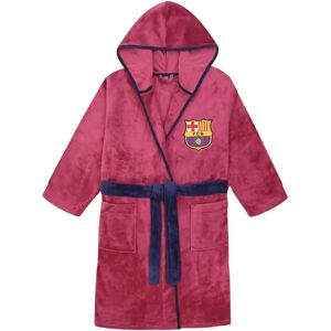 FC Barcelona Boys Hooded Fleece Dressing Gown - Kids Official Football Red 7-8Y FC Barcelona Boys Hooded Fleece Dressing Gown - Kids Official Football Red 7-8Y