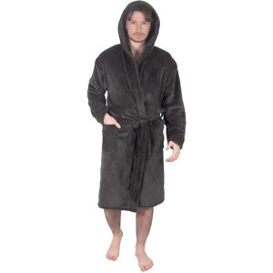 Liverpool FC Mens Dressing Gown - Fleece, Grey, 3XL Liverpool FC Mens Dressing Gown - Fleece, Grey, 3XL