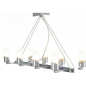 Inspired Lighting Kopus Rectangular Pendant On Cable 8 Light G9 Polished Chrome - Pendant Light Inspired Lighting Kopus Rectangular Pendant On Cable 8 Light G9 Polished Chrome - Pendant Light