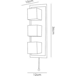 Inspired Lighting Cube Wall Lamp G9 Chrome Aluminium - Wall Light Inspired Lighting Cube Wall Lamp G9 Chrome Aluminium - Wall Light