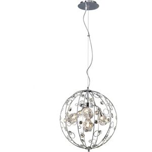 Inspired Lighting Sorrento Pendant Ball 3 Light G9 Polished Chrome/Crystal - Pendant Light Inspired Lighting Sorrento Pendant Ball 3 Light G9 Polished Chrome/Crystal - Pendant Light