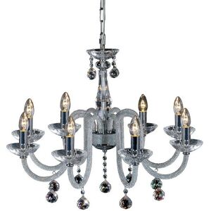 Inspired Lighting Amora Pendant 8 Light E14 Polished Chrome - Pendant Light Inspired Lighting Amora Pendant 8 Light E14 Polished Chrome - Pendant Light