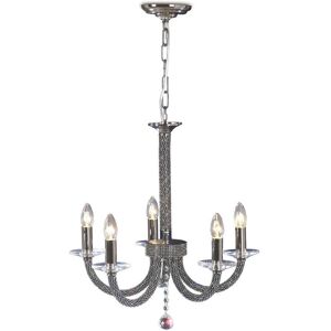 Inspired Lighting Elena Ceiling Pendant Chandelier 5 Light Black Chrome - Ceiling Pendant Chandelier Inspired Lighting Elena Ceiling Pendant Chandelier 5 Light Black Chrome - Ceiling Pendant Chandelier