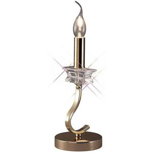 Inspired Lighting Nydia Table Lamp - French Gold - E14 - Table Lamp Inspired Lighting Nydia Table Lamp - French Gold - E14 - Table Lamp