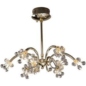 Inspired Lighting Octavia Pendant 9 Light G4 French Gold/Crystal - Non-LED Inspired Lighting Octavia Pendant 9 Light G4 French Gold/Crystal - Non-LED