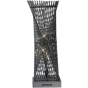 Inspired Lighting - Arista Square Twisted Table Lamp - G4 Inspired Lighting - Arista Square Twisted Table Lamp - G4
