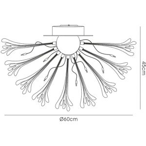 Inspired Lighting Love Ceiling Small 9 Light G4 - Ceiling Light Inspired Lighting Love Ceiling Small 9 Light G4 - Ceiling Light