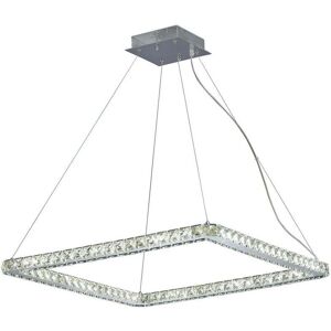 Inspired Lighting Galaxy Large Square LED Pendant - Crystal & Chrome Inspired Lighting Galaxy Large Square LED Pendant - Crystal & Chrome