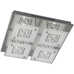 Inspired Lighting Inspired Diyas - Cosmic - Flush Ceiling Square 4 Light Polished Chrome - Ceiling Light Fixture Inspired Lighting Inspired Diyas - Cosmic - Flush Ceiling Square 4 Light Polished Chrome - Ceiling Light Fixture