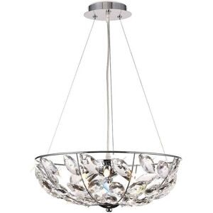 Inspired Lighting Galilea Ceiling Pendant - 6 Light G9 Chrome Crystal Inspired Lighting Galilea Ceiling Pendant - 6 Light G9 Chrome Crystal