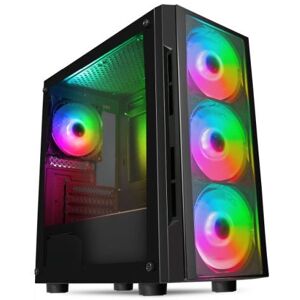 CIT Black Micro-ATX/ITX Gaming PC Case CIT Black Micro-ATX/ITX Gaming PC Case