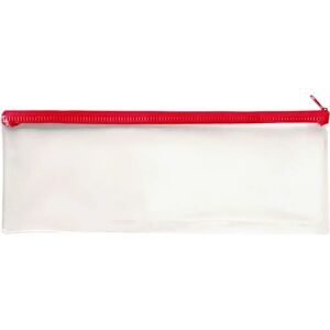 Janrax 13x5" Green Zip Clear Pencil Case - Exam & School Supplies Janrax 13x5" Green Zip Clear Pencil Case - Exam & School Supplies