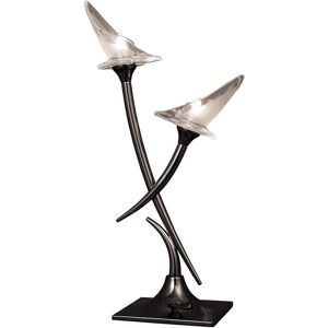 Inspired Lighting Flavia Table Lamp - Black Chrome Inspired Lighting Flavia Table Lamp - Black Chrome