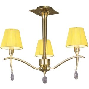 Inspired Lighting Siena Semi Flush Light - Amber Cream - 3 Light E14 Inspired Lighting Siena Semi Flush Light - Amber Cream - 3 Light E14