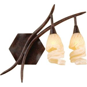 Inspired Lighting Gaudi Wall Lamp - 2 Light G9 - Brown/Black Oxide Inspired Lighting Gaudi Wall Lamp - 2 Light G9 - Brown/Black Oxide
