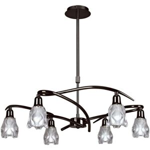 Inspired Lighting Inspired Mantra Amel Telescopic Convertible To Semi Flush 6 Light - Ceiling Light Inspired Lighting Inspired Mantra Amel Telescopic Convertible To Semi Flush 6 Light - Ceiling Light