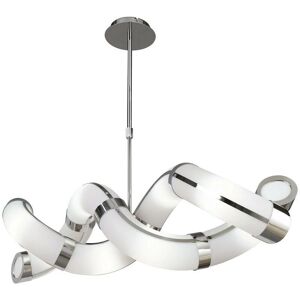 Inspired Lighting Guss Rectangular Telescopic GU10 8 Light - Modern, Chrome/White Acrylic, CFL INCLUDED Inspired Lighting Guss Rectangular Telescopic GU10 8 Light - Modern, Chrome/White Acrylic, CFL INCLUDED