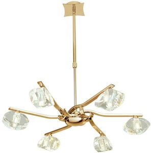 Inspired Lighting Alfa Telescopic Semi Flush Convertible 6 Light G9 - French Gold Inspired Lighting Alfa Telescopic Semi Flush Convertible 6 Light G9 - French Gold