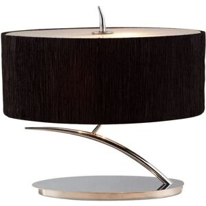 Inspired Lighting Inspired Mantra Eve Table Lamp - 2 Light E27 Small - Chrome & Black Shade Inspired Lighting Inspired Mantra Eve Table Lamp - 2 Light E27 Small - Chrome & Black Shade