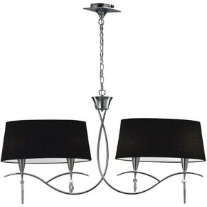 Inspired Lighting Mara Ceiling Pendant - Black Shades - 4 Light E14 - Ceiling Pendant Inspired Lighting Mara Ceiling Pendant - Black Shades - 4 Light E14 - Ceiling Pendant