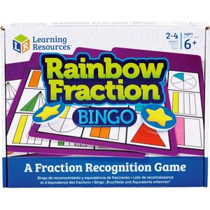 Learning Resources Rainbow Fraction Bingo - Educatief wiskundespel voor kinderen 6-11 Learning Resources Rainbow Fraction Bingo - Educatief wiskundespel voor kinderen 6-11