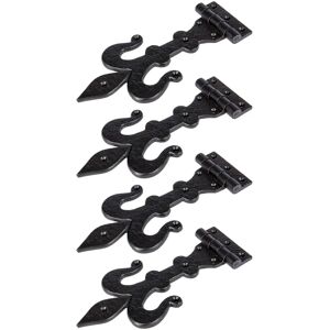 Hammer and Tongs 235mm Black Fleur De Lis T-Hinge - Hinges Hammer and Tongs 235mm Black Fleur De Lis T-Hinge - Hinges