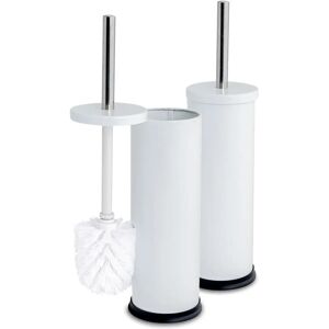 Harbour Housewares White Enclosed Toilet Brush & Holder - Bathroom Set Harbour Housewares White Enclosed Toilet Brush & Holder - Bathroom Set