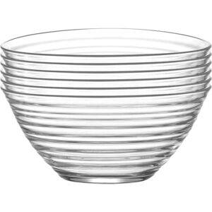 LAV Derin Glass Salad Bowl - 2 Litres - Pack of 2 Mixing Bowls for Pasta & Popcorn - Clear LAV Derin Glass Salad Bowl - 2 Litres - Pack of 2 Mixing Bowls for Pasta & Popcorn - Clear