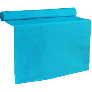 Nicola Spring Ribbed Cotton Table Runner - 183 x 48cm - Blue - Table Runner Nicola Spring Ribbed Cotton Table Runner - 183 x 48cm - Blue - Table Runner