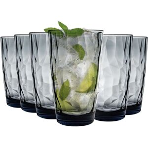 Bormioli Rocco Diamond Dimpled Cooler Glasses - Ocean Blue - 470ml - Pack of 12 Bormioli Rocco Diamond Dimpled Cooler Glasses - Ocean Blue - 470ml - Pack of 12