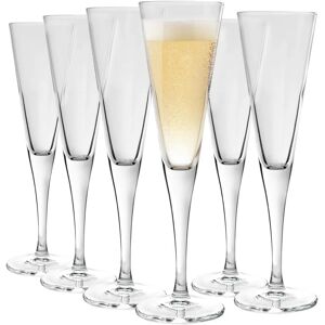 Bormioli Rocco Ypsilon Glass Champagne Flutes Set - 160ml - Pack of 6 Clear Bormioli Rocco Ypsilon Glass Champagne Flutes Set - 160ml - Pack of 6 Clear