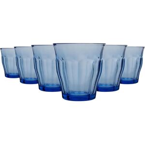 Duralex Blue Picardie Glassware - 250ml Tumblers - Set of 12 Duralex Blue Picardie Glassware - 250ml Tumblers - Set of 12